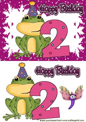 Cute Little Froggie 2nd Birthday