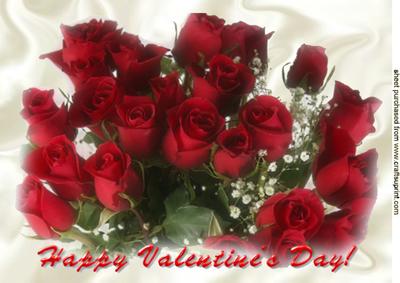 Red Roses for My Sweetheart, A4 Topper