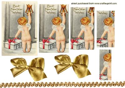 Cheeky Little Cherub, New Year Wishes, Pyramids