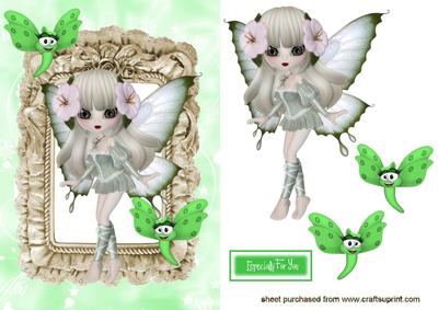 Little Faerie with Cheeky Butterflies