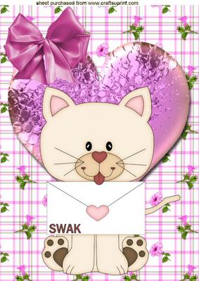 Swak, Cute Little Kittie, A4 Topper