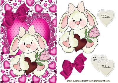 Cute Little Valentine Bunny