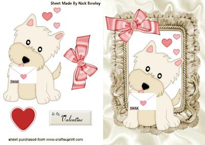 Little White Love Puppy
