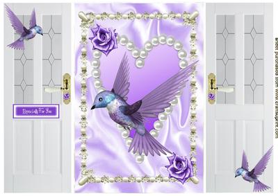 Beautiful Purple Humming Bird, Gatefold