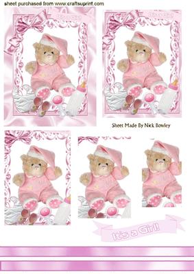 Little Pink Teddy for a Baby Girl, Pyramids