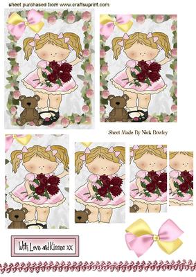 Little Girl with Teddy Pyramids