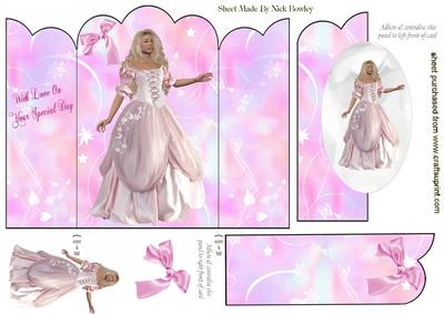 Little Princess, Tri Fold Shutter Card