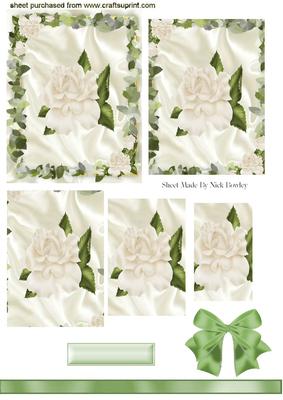 Beautiful Cream Rose with Green Leaves, Pyramids