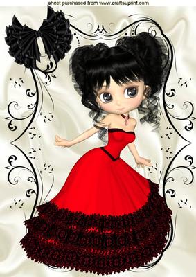Sweet Little Lady, A4 Topper