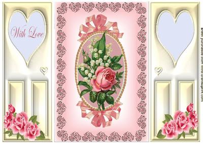 Vintage Roses with Love, Gatefold