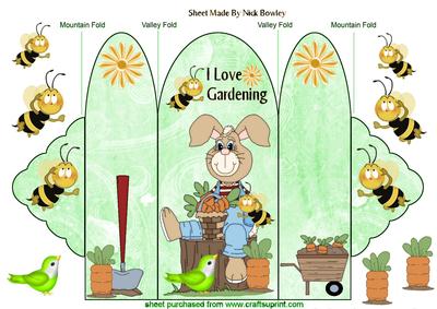 Bunny in the Garden , Trifold