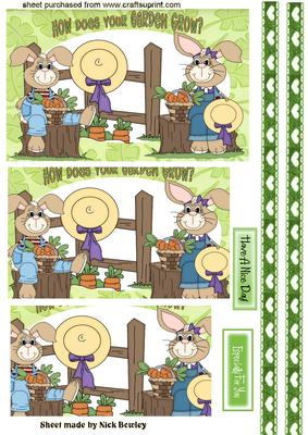 How Does Your Garden Grow, Gardening Bunnies, Pyramids