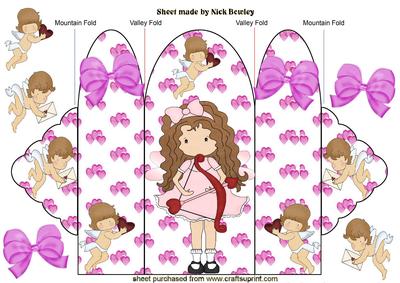 Cupids Little Arrows & Hearts Trifold