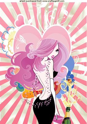 Glamour Girl A4 Topper