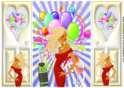 Disco Diva! with Champagne, Gatefold
