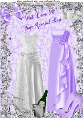 Civil Partnership Ladies Wedding, A4 Topper