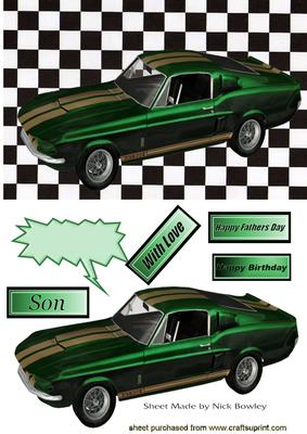 Green Sports Car