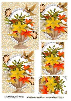 Flowers, Butterflies, & Birds, Pyramids