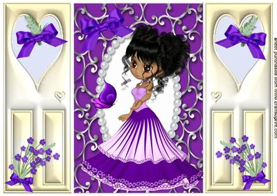 Little Lady with Flowers, Gatefold
