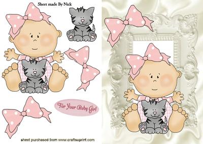 For Your Baby Girl, with Kitten