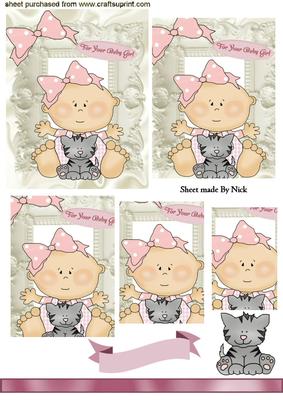 For Your Baby Girl with Kitten , Pyramids