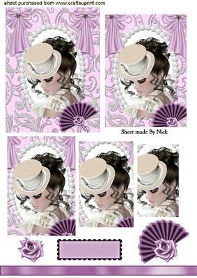 Pretty Vintage Lady Pyramids