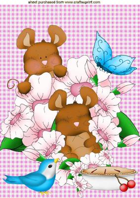 Who Ate All the Pies, Naughty Mice, A4 Topper