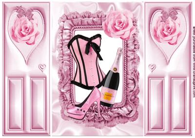 Gorgeous Pink Basque, Pink Champagne, Gatefold