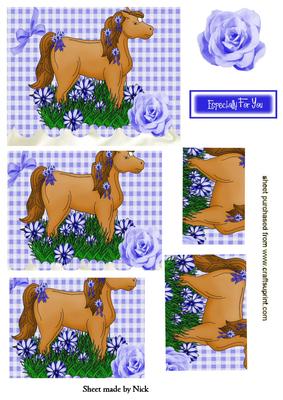 Pretty Horse with Blue Rose, Pyramids