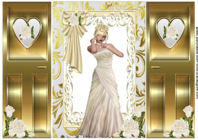 Pretty Lady in White Dress, Gatefold
