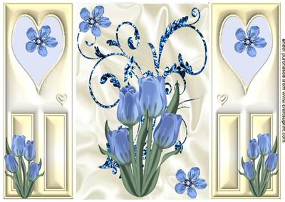 Pretty Blue Tulips, Gatefold