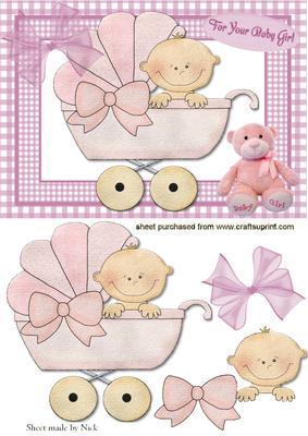 Baby Pink, in a Pram