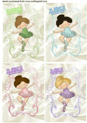 Little Ballerina Toppers in Different 4 Colours