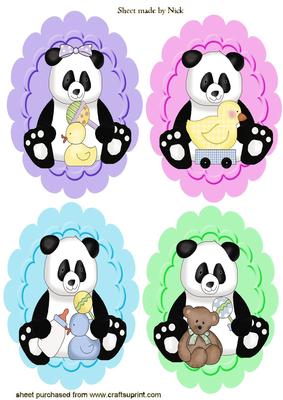 Little Baby Pandas, Toppers