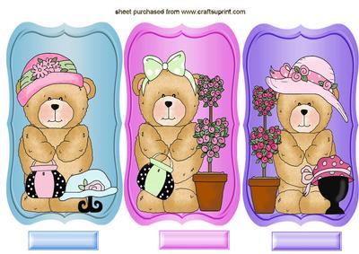 Cute Little Toppers of Teddies