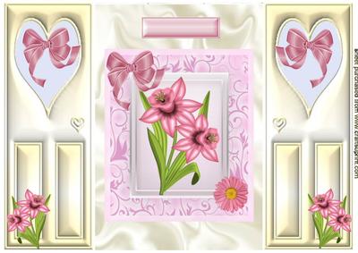 Pink Daffodil in a Gatefold