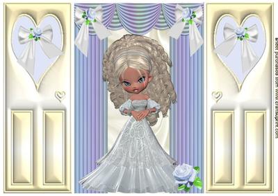 Pretty Lady in Princess Dress, Gatefold