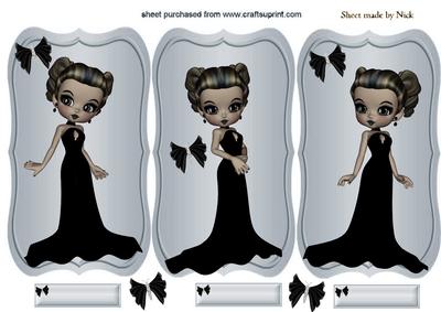 Little Ladies in Black Gowns, Toppers