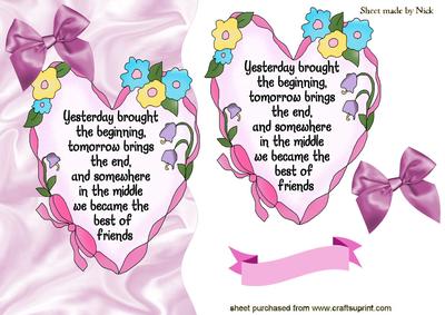 Floral Sentiment of Friendship, A5 Wavy Edge