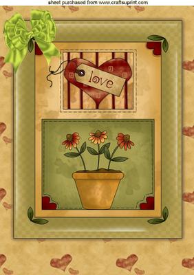 Garden of Love, A4 Topper