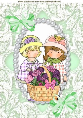 Were Best of Friends, in a Pearl Frame , A4 Topper