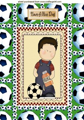 Have a Nice Day! Little Footballer, A4 Topper