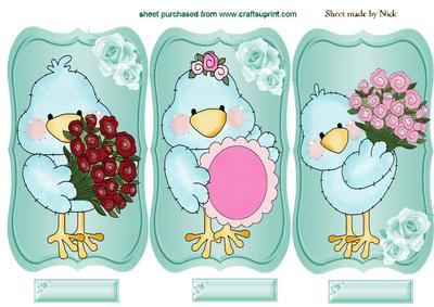 Saying It with Flowers, Little Bluebird, Toppers