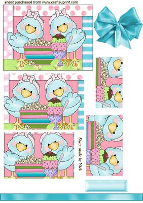 Yummy Icecream, with Little Tweety Birds, Pyramids