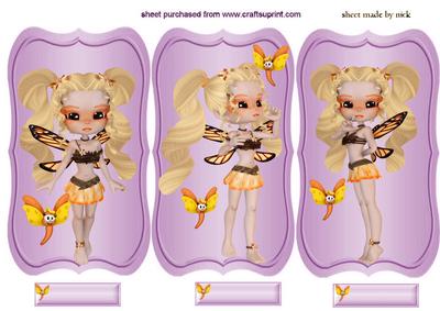 Summer Faerie Topper, with Cheeky Butterflies