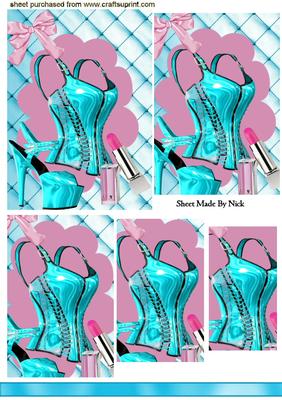 Gorgeous Turquiose Basque with Shoe, & Makeup, Pyramids