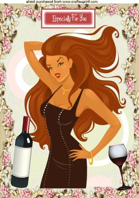 Dance the Night Away with Champagne, A4 Topper