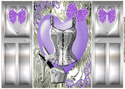 Silver Basque & Shoe, on Purple Heart, Gatefold