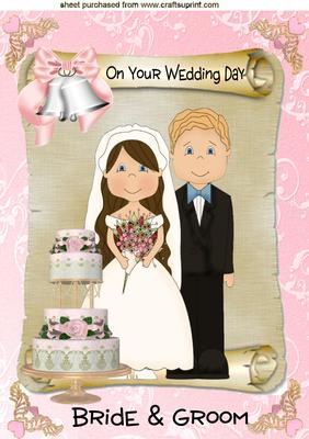 To the Bride & Groom, A4 Topper