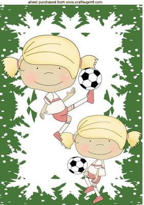 Girls Can Play Footie To, A4 Topper